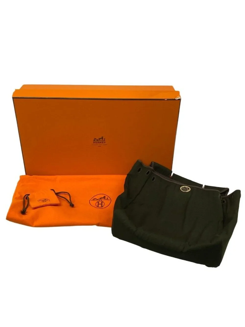 Hermes Backpack Herbag a Dos PM Khaki Dark Brown